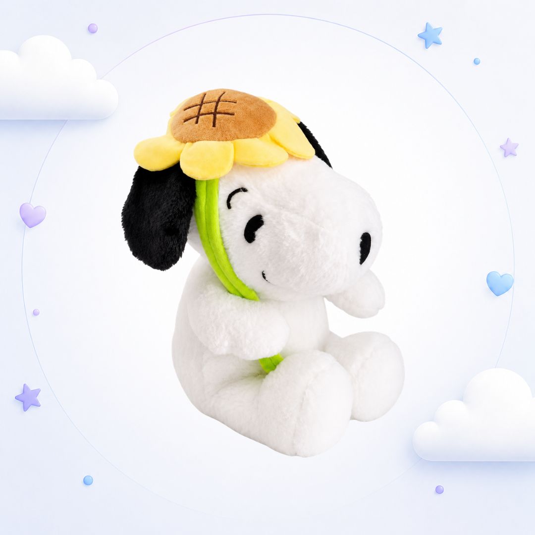 Peluche Snoopy Girasol/Hoja Importado
